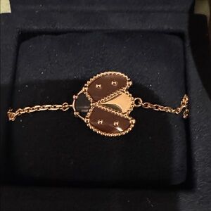 Authentic Van Cleef & Arpel ladybug Lucky Spring bracelet, open wings ladybug